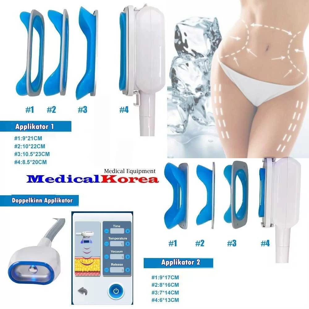 Kryolipolyse Gerät High-Tech Profi,3 x Cooling Handstück,inkl.Doppelkinn Aufsatz – Bild 2