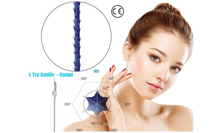 PDO Fäden COG 6D 19G 100mm L-Typ Stumpf