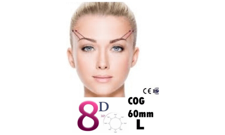 PDO Fäden,COG 8D 23G X 60mm L-Typ Stumpf