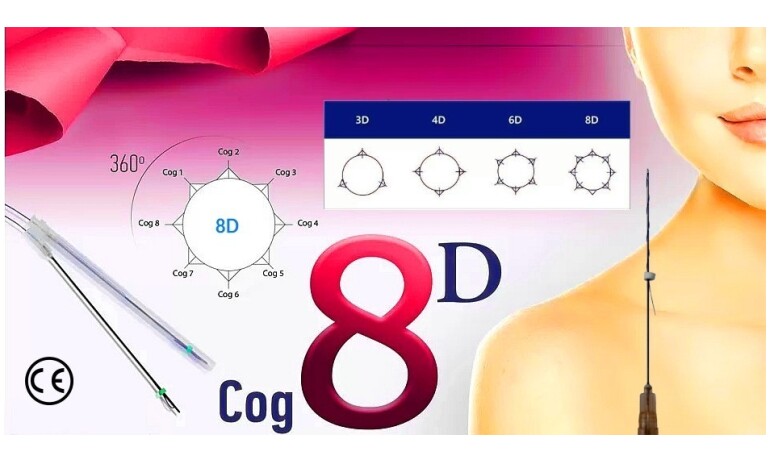 PDO Fäden COG 8D 19G 100mm L-Typ Stumpf