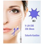 PDO Fäden COG 8D 23G 38mm V-Lift, Spitz