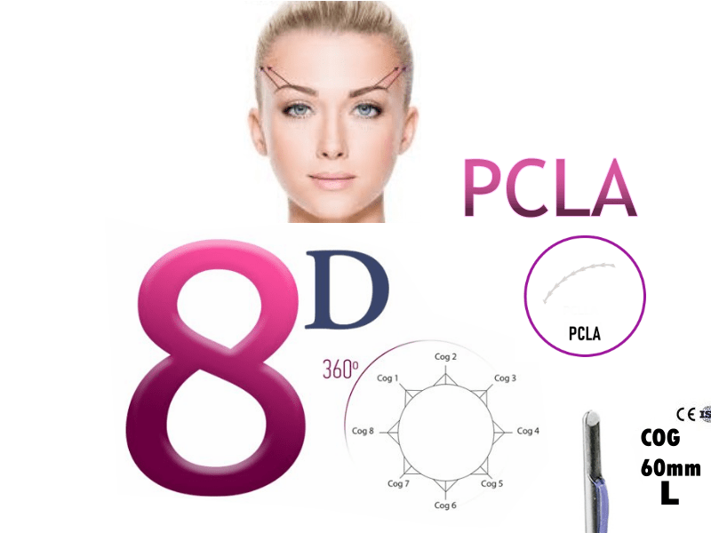 PCLA Fäden COG 8D 21G 60mm L-Typ Stumpf