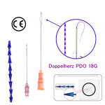PDO Fäden Doppelherz gemoldet,Extra Stark, 18G 100mm x 150mm ,L-Typ Stumpf