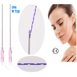 PDO Fäden gemoldet 18g 100mm W Typ Stumpf,Extra Stark