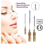 PDO Fäden,Nasenlift,Nasenkorrektur COG 19G X 60mm L-Typ Stumpf