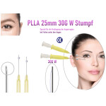 PLLA Fäden , 30G 25mm, Spezial Augenregion,W Stumpf,10 St.